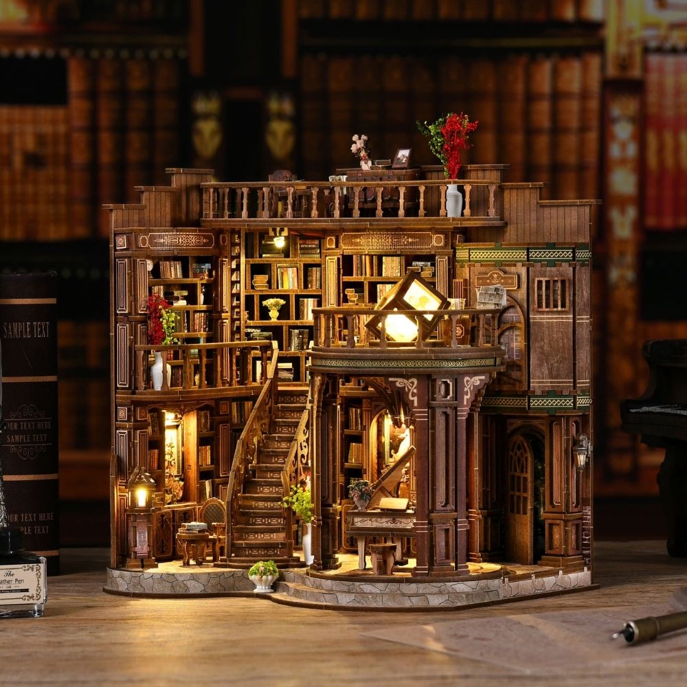 3D Puzzle - Dreamy Book Hall Figured'Art