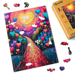 Wooden Puzzle - Path of Hearts