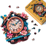 Wooden Puzzle - Floral Cuckoo Clock