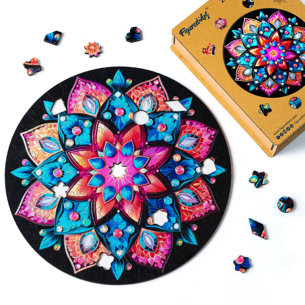 Wooden Puzzle - Kaleidoscope Mandala